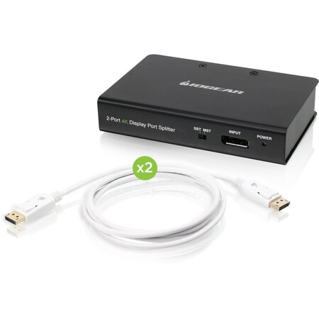 Iogear Connect Two Displays From A Single Displayport 1.2-Enabled Computer GDPSP2KIT